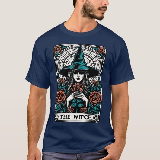 Tarot d Die Hexe T-Shirt (Vorderseite)