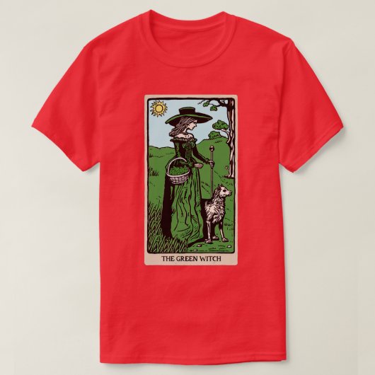 Tarot d The Green Hexe T-Shirt (Design vorne)
