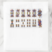 Tarot de Marseille Rechteckiger Aufkleber (Tasche)