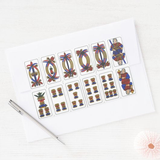 Tarot de Marseille Rechteckiger Aufkleber (Umschlag)