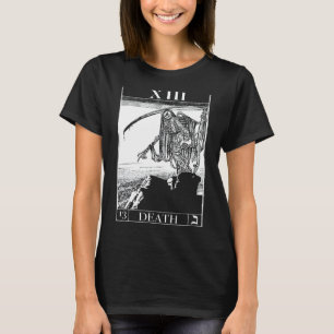 Tarot Death Card Skelett Skelett Skull Horror Knoc T-Shirt