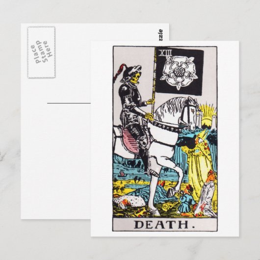 tarot-death postkarte (Vorne/Hinten)