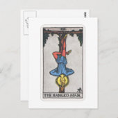 Tarot Der Gehänget der hängende Mann Postkarte (Vorne/Hinten)