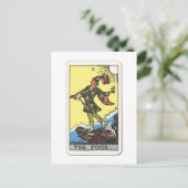 Tarot der Narr Postkarte (Stehend Vorderseite)