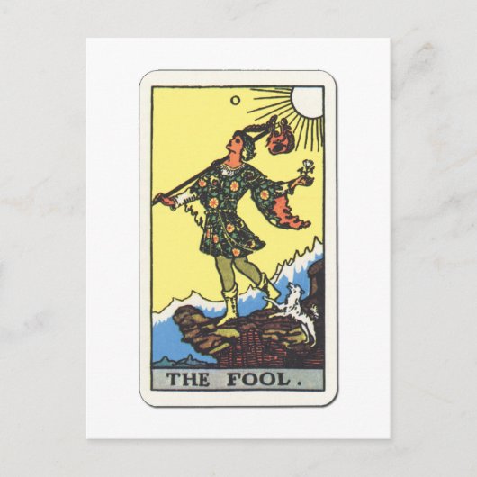 Tarot der Narr Postkarte (Vorderseite)