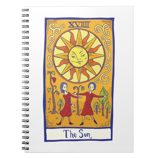 Tarot der Sonne Notizblock (Vorderseite)