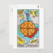 Tarot des Schicksals Postkarte (Vorne/Hinten)