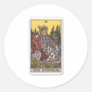 Tarot Die Herrscherin The Empress Runder Aufkleber