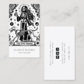 Tarot Dog Walker Sitzplatzkarte Visitenkarte (Vorne/Hinten)
