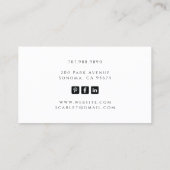 Tarot Dog Walker Sitzplatzkarte Visitenkarte (Rückseite)