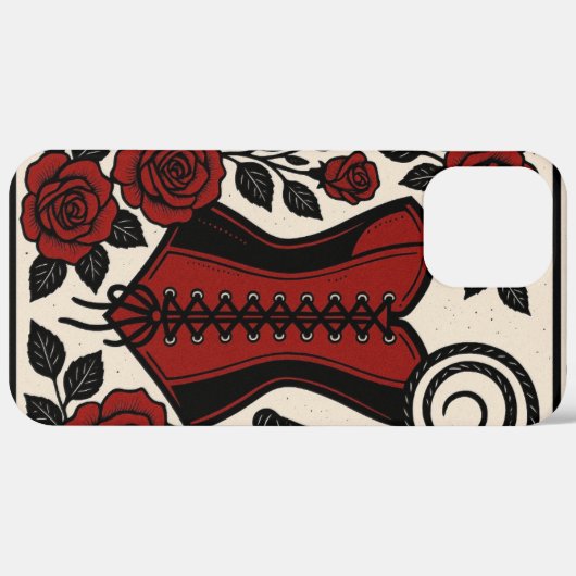 Tarot Domme- Corset IPhone Case (Hinten (horizontal))