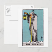 Tarot-Einsiedler Postkarte (Vorne/Hinten)