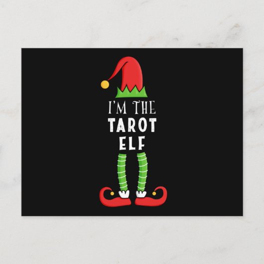 Tarot Elf Weihnachts-Matching Familiengeschenk Postkarte (Vorderseite)