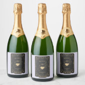 Tarot Esoteric Fortune Lilac Schaumweinetikett (Flaschen)