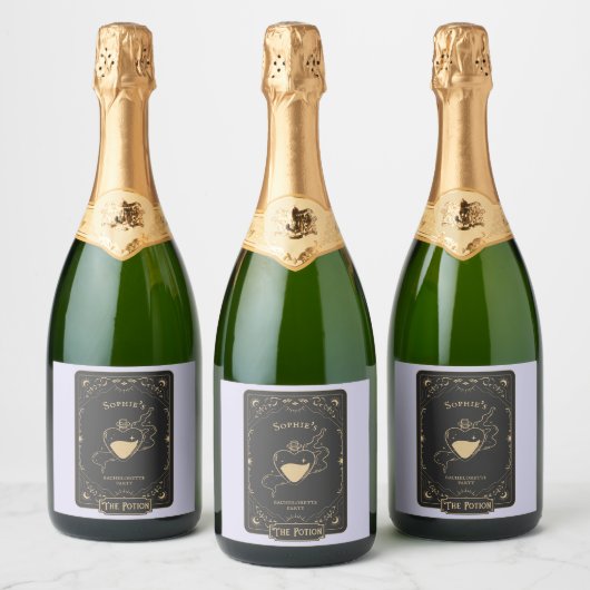 Tarot Esoteric Fortune Lilac Schaumweinetikett (Flaschen)