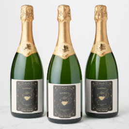 Tarot Esoteric Fortune Schaumweinetikett