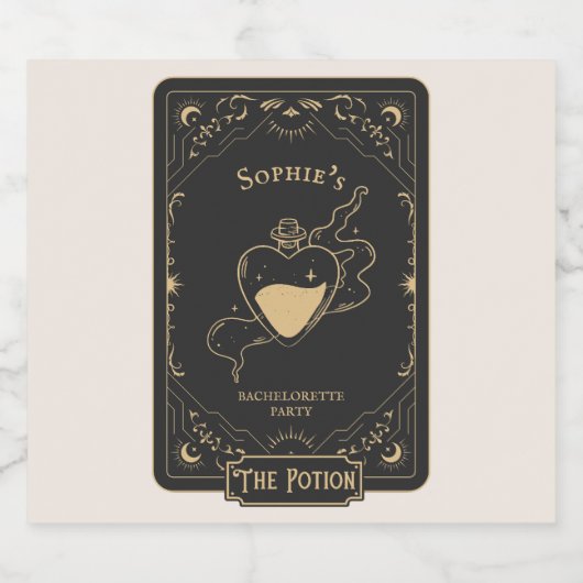 Tarot Esoteric Fortune Schaumweinetikett (Einzelnes Label)