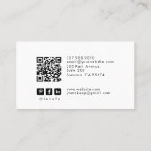 Tarot Esthetiker Branding QR Code Visitenkarte (Rückseite)