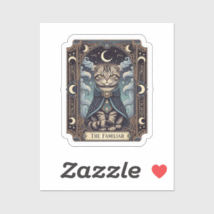 Tarot Falten - Schottisches Falten Kat Tarot Hallo Aufkleber