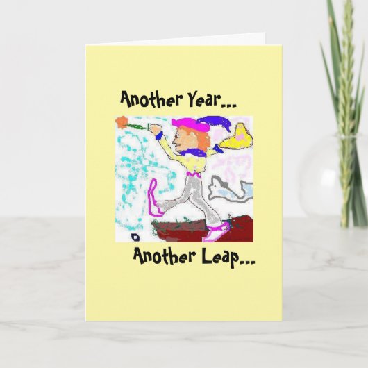 Tarot Fool Birthday Card Gelb Karte (Vorderseite)