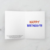 Tarot Fool Birthday Card Gelb Karte (Innenseite)