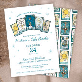 Tarot Fortune Teller Celestial Boy Baby Shower Einladung