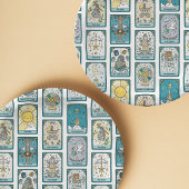 Tarot gemustertes Babyshower  Pappteller