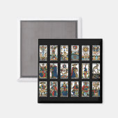 Tarot Große Arkana Magnet (Vorderseite/Rückseite)