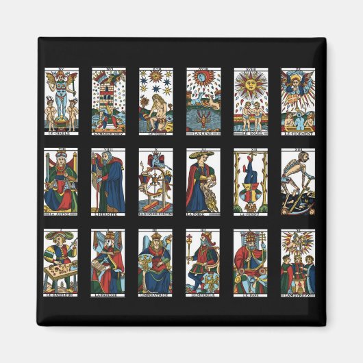 Tarot Große Arkana Magnet (Vorne)