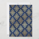 Tarot Halloween Gothic Blaue Hochzeit Save The Date (Rückseite)