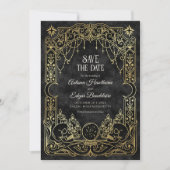 Tarot-Halloween-Gotische Hochzeit Save The Date (Vorderseite)