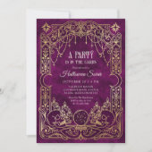 Tarot-Halloween-Party Einladung (Vorderseite)