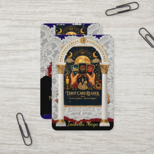 Tarot-Hellseher-Portikus-Geschäftskarte Visitenkarte