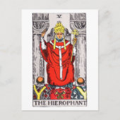 Tarot-hierophant Postkarte (Vorderseite)