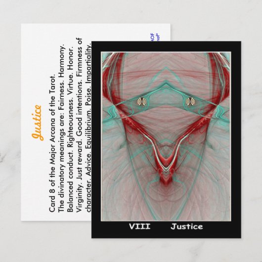 Tarot Hinweiskarte (Vorne/Hinten)