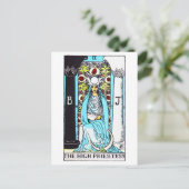 Tarot-Hochpriesterin Postkarte (Stehend Vorderseite)