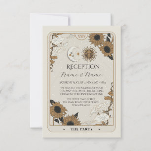Tarot Hochzeitskarten Spiritueller Sonnenmond Einladung