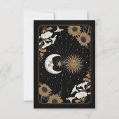 Tarot Hochzeitskarten Spiritueller Sonnenmond Einladung (Rückseite)