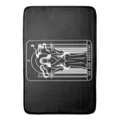 Tarot Hohepriesterin Wöchtlingsrauchkult Badematte (Vorderseite Vertikal)