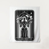 Tarot Hohepriesterin Wöchtlingsrauchkult Wandteppich (Vorderseite)