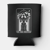 Tarot Hohepriestess Weemale Smoking Geburtstag Dosenkühler (Vorderseite)