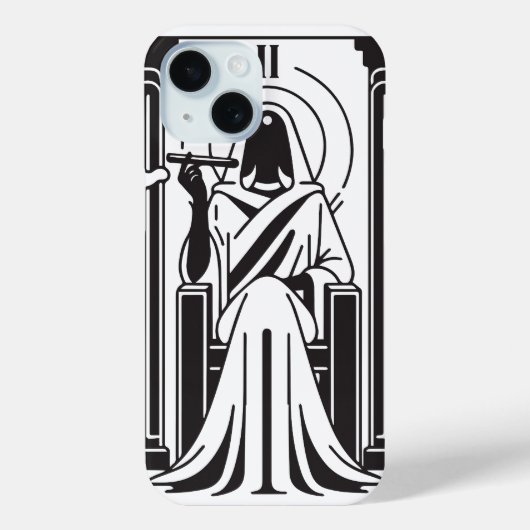 Tarot Hohepriestess Weh-Rauchen-okkultistisch Case-Mate iPhone Hülle (Rückseite)