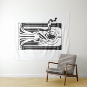 Tarot Hohepriestess Weh-Rauchen-okkultistisch Wandteppich (Beispiel (Horizontal))