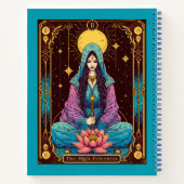 Tarot Illustration, das "High Priestess Journal" Notizblock (Rückseite)