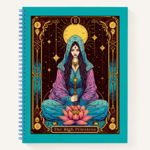 Tarot-Illustration, die Hohepriesterin Journal Notizblock