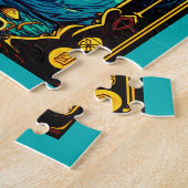 Tarot Illustration, die Hohepriesterin Puzzle (Seite)