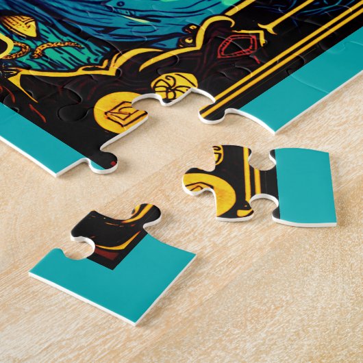 Tarot Illustration, die Hohepriesterin Puzzle (Seite)