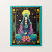 Tarot Illustration, die Hohepriesterin Puzzle (Vertikal)