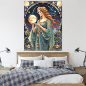 Tarot inspiriert Malerei - Beharrlichkeit Leinwanddruck (Insitu (Schlafzimmer))
