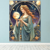 Tarot inspiriert Malerei - Beharrlichkeit Leinwanddruck (Insitu (Holzboden))